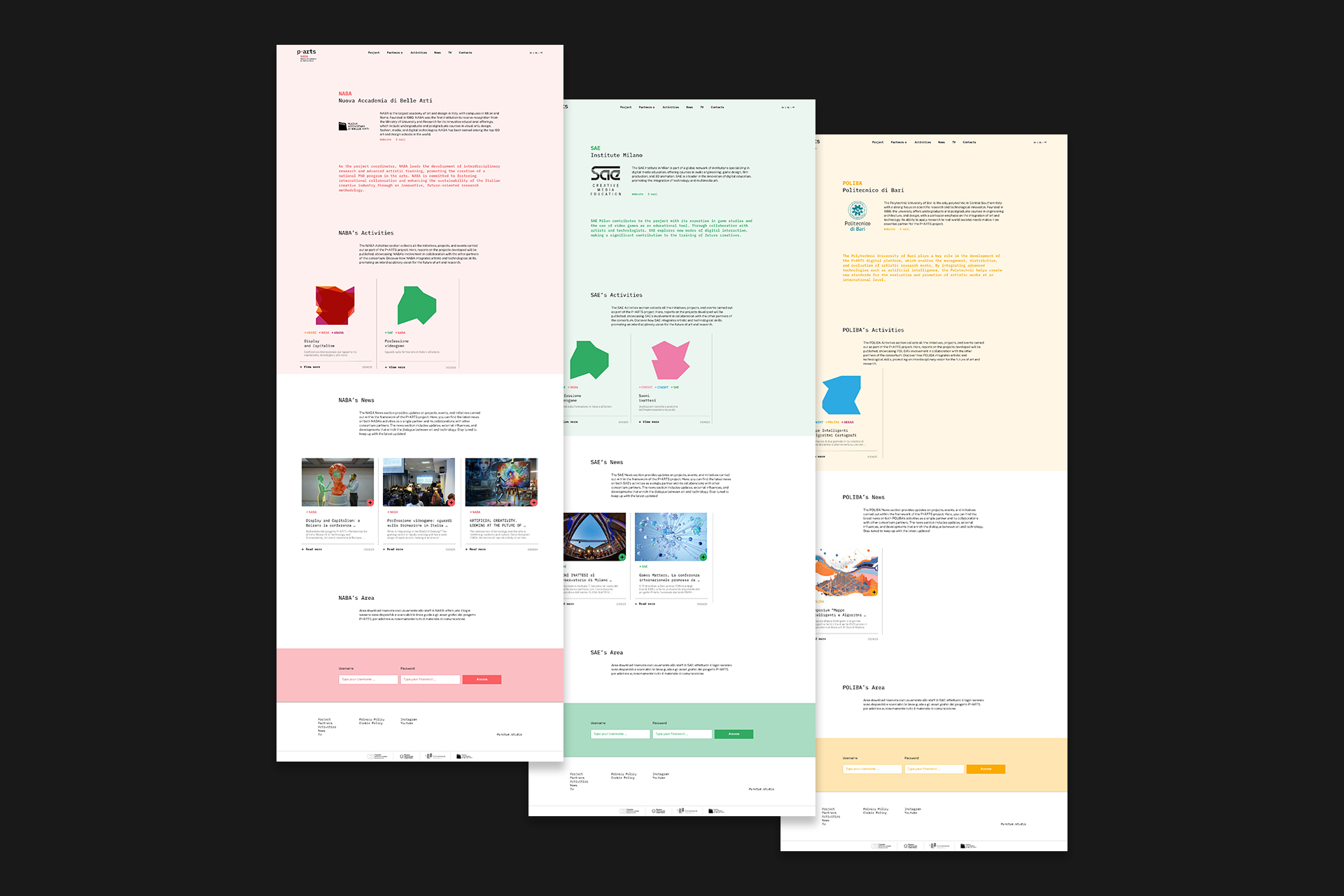 P+ARTS Partnership for Artistic Research in Technology and Sustainability 4 — Punctum PARTS PAGINE SITO WEB PARTNERS copia — Punctum